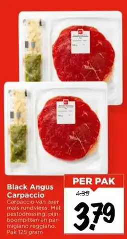 Vomar Voordeelmarkt Black Angus Carpaccio aanbieding