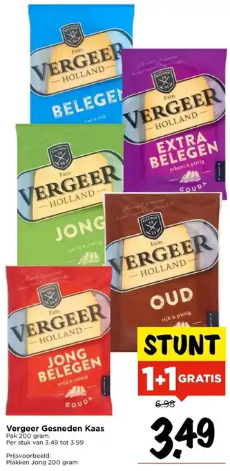Vomar Voordeelmarkt Vergeer Gesneden Kaas aanbieding