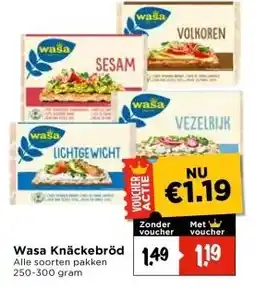 Vomar Voordeelmarkt Wasa Knäckebröd aanbieding