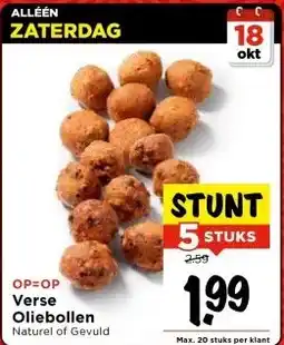 Vomar Voordeelmarkt Verse Oliebollen aanbieding