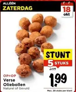 Vomar Voordeelmarkt Verse Oliebollen aanbieding