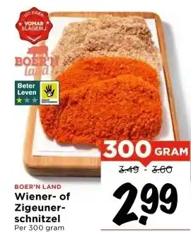 Vomar Voordeelmarkt Wiener- of Zigeunerschnitzel aanbieding