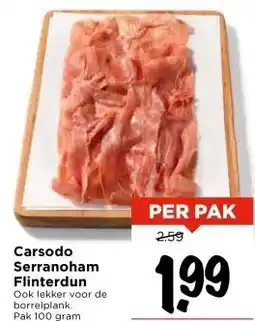 Vomar Voordeelmarkt Carsodo Serranoham Flinterdun aanbieding