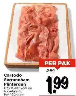 Vomar Voordeelmarkt Carsodo Serranoham Flinterdun aanbieding