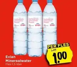 Vomar Voordeelmarkt Evian Mineraalwater aanbieding