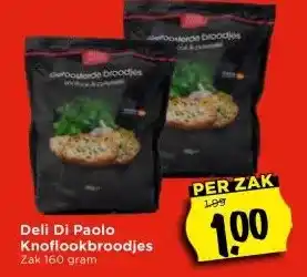 Vomar Voordeelmarkt Deli Di Paolo Knoflookbroodjes aanbieding