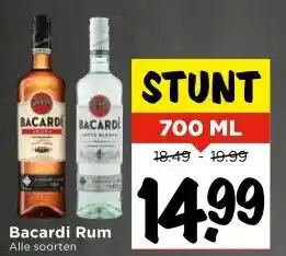 Vomar Voordeelmarkt Bacardi Rum aanbieding