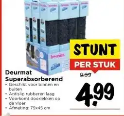 Vomar Voordeelmarkt Deurmat Superabsorberend aanbieding