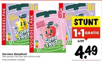 Vomar Voordeelmarkt Servero Slurpfruit aanbieding