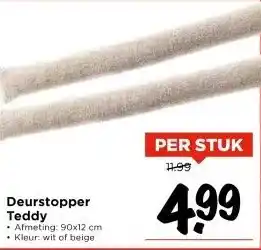 Vomar Voordeelmarkt Deurstopper Teddy aanbieding