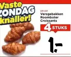 Vomar Voordeelmarkt Versgebakken Roomboter Croissants aanbieding