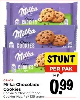 Vomar Voordeelmarkt Milka Chocolade Cookies aanbieding