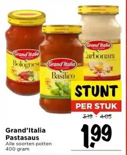 Vomar Voordeelmarkt Grand'Italia Pastasaus aanbieding