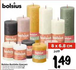 Vomar Voordeelmarkt Bolsius Rustieke Kaarsen aanbieding