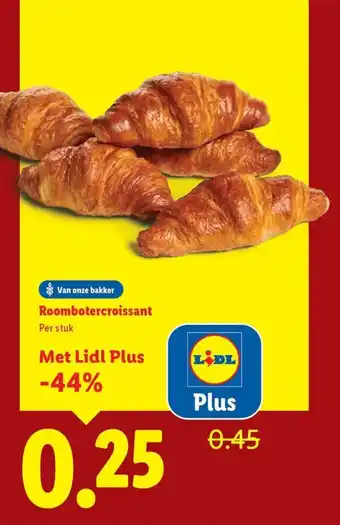 Lidl Roombotercroissant aanbieding