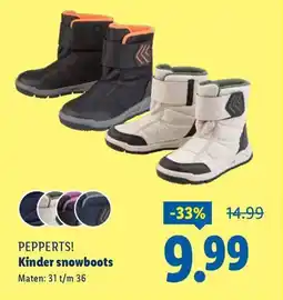 Lidl Pepperts! kinder snowboots aanbieding