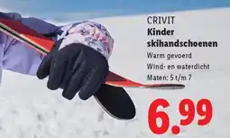 Lidl Crivit kinder skihandschoenen aanbieding