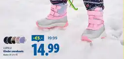 Lidl Lupilu kinder snowboots aanbieding