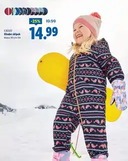 Lidl Crivit kinder skipak aanbieding