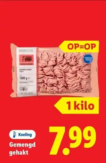 Lidl Gemengd gehakt aanbieding