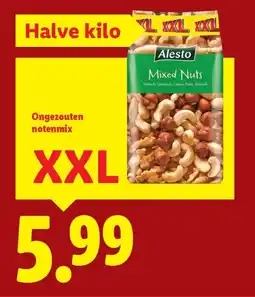 Lidl Ongezouten notenmix XXL aanbieding