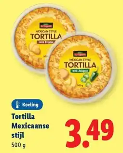 Lidl Tortilla Mexicaanse stijl aanbieding