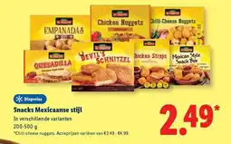 Lidl Snacks Mexicaanse stijl aanbieding