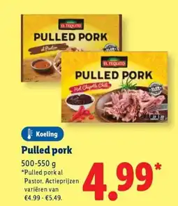 Lidl Pulled pork aanbieding