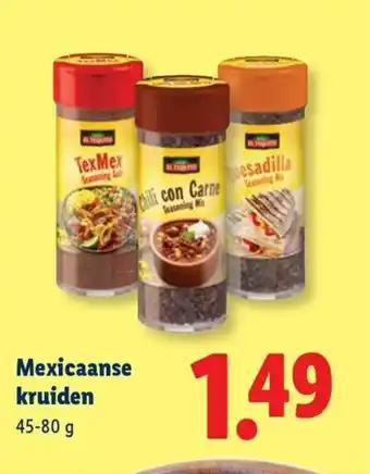 Lidl Mexicaanse kruiden aanbieding