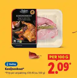 Lidl Konijnenbout aanbieding