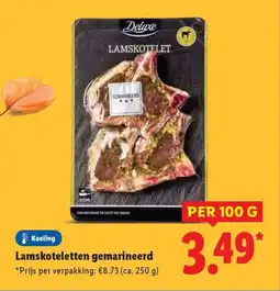 Lidl Lamskoteletten gemarineerd aanbieding