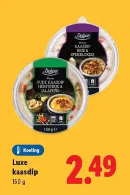 Lidl Luxe kaasdip aanbieding