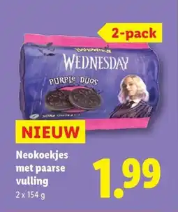 Lidl Neokoekjes met paarse vulling aanbieding