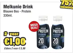 Budget Food Melkunie Drink Blauwe Bes - Protein aanbieding