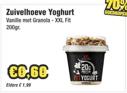 Budget Food Zuivelhoeve Yoghurt Vanille met Granola - XXL Fit aanbieding