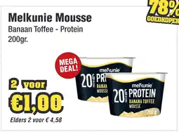 Budget Food Melkunie Mousse Banaan Toffee - Protein aanbieding