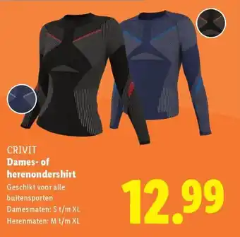 Lidl Crivit dames of herenondershirt aanbieding