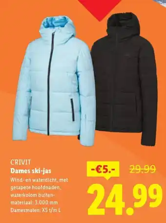 Lidl Crivit dames ski jas aanbieding