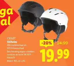 Lidl Crivit skihelm aanbieding