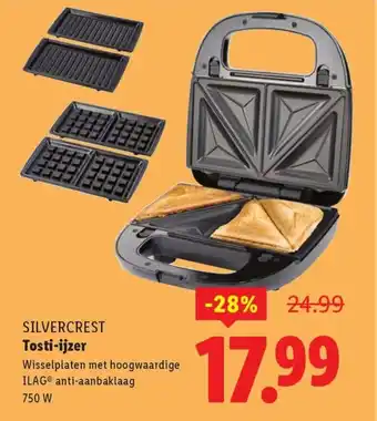 Lidl Silvercrest tosti ijzer aanbieding