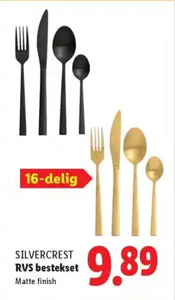Lidl Silvercrest RVS bestekset aanbieding