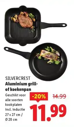 Lidl SILVERCREST Aluminium grill of koekenpan aanbieding