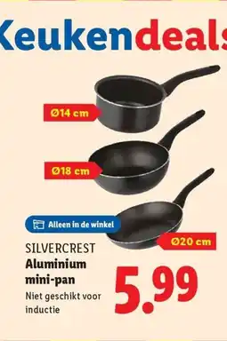 Lidl Silvercrest aluminium mini pan aanbieding