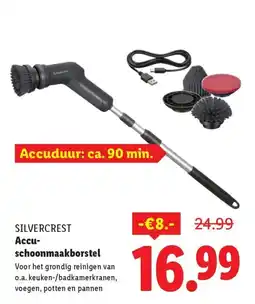 Lidl Silvercrest accu schoonmaakborstel aanbieding