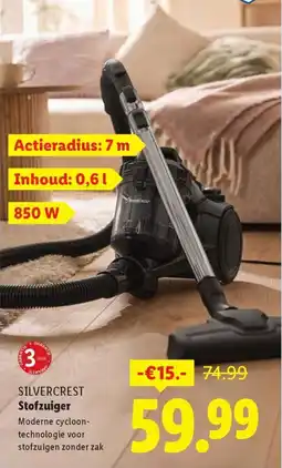 Lidl Silvercrest stofzuiger aanbieding