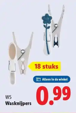 Lidl W5 Wasknijpers aanbieding
