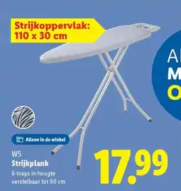 Lidl W5 Strijkplank aanbieding