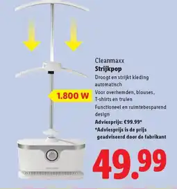 Lidl Cleanmaxx Strijkpop aanbieding