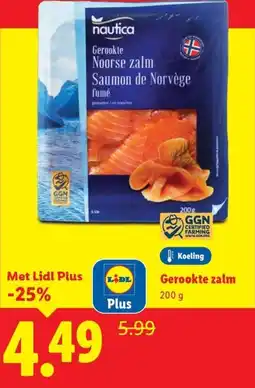 Lidl Gerookte zalm aanbieding
