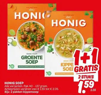 Dekamarkt Honig soep aanbieding